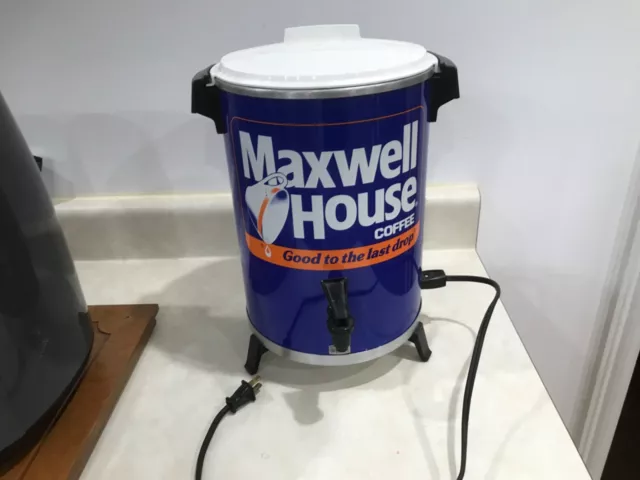Vintage Maxwell House Promotional 6-Cup Corning Glass Percolator Coffee Pot