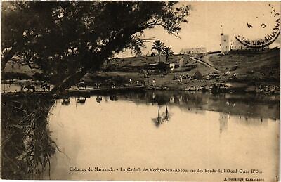 CPA AK Colonne de Marrakesh - La Casbah de Mechra-ben-Abbou MAROC (964077)
