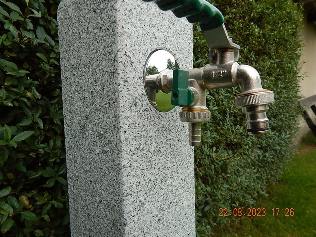 Wasserzapfsäule Granit Natursteinoptik Lightgranite GRAF 356026 Bei