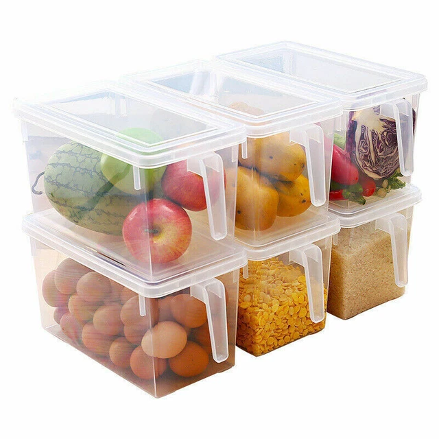 1xKühlschrank Frischhaltedose Organizer Aufbewahrungsbox Küche  Vorratsbehälter
