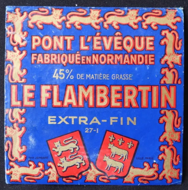 Etiquette fromage PONT-L'EVEQUE LE FLAMBERTIN cheese label 49