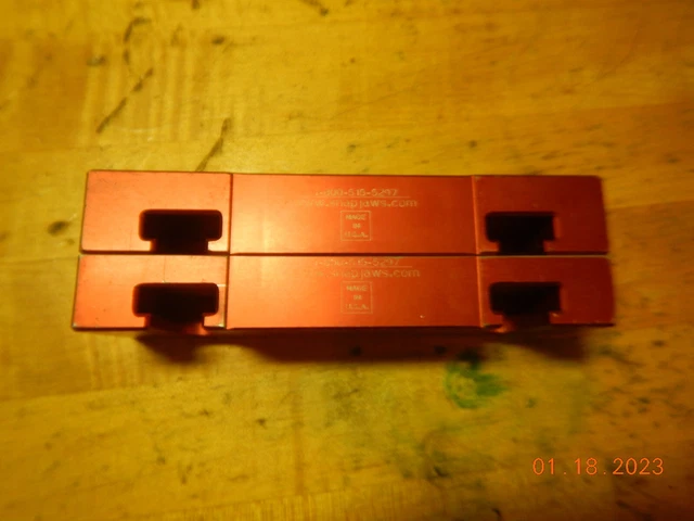 Genuine Snap Jaws Red Non-Ferrous For Milling Mill Vise
