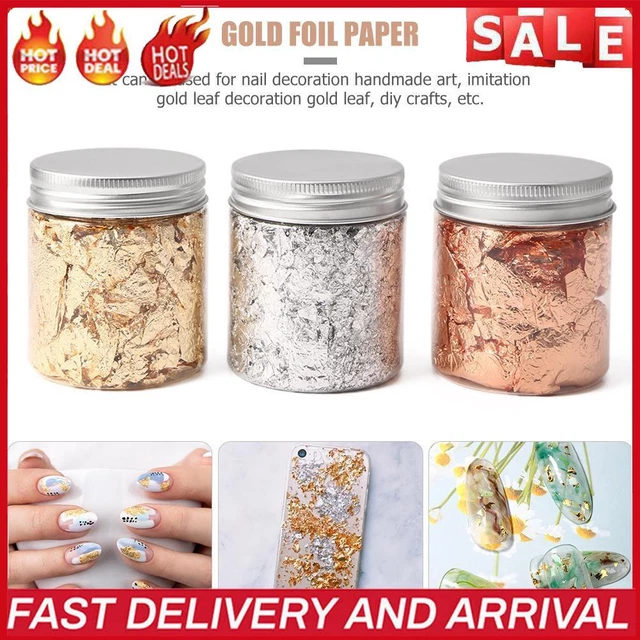 3 Box Pigment Nail Art Decoration Decals Nail Glitter Foils for Resin Painting