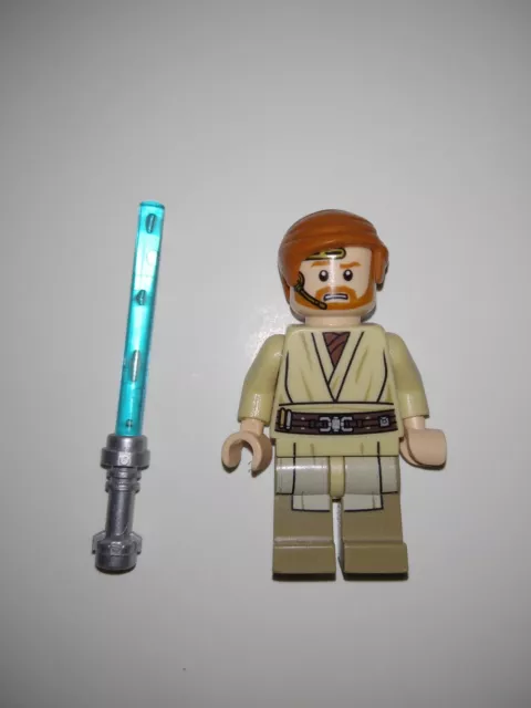 lego minifig - STAR WARS -  jedi master obi wan kenobi headset   /  # SW0704