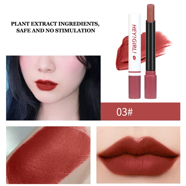 4 pz / Set rossetto a forma di sigaretta opaco lunga durata labbra sbiadite LVE