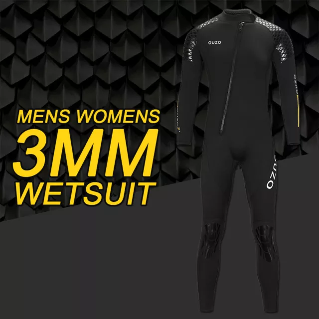 3MM Neoprene Wetsuit Scuba Diving Suit Full Long Sleeve Surfing Suits Swimwear