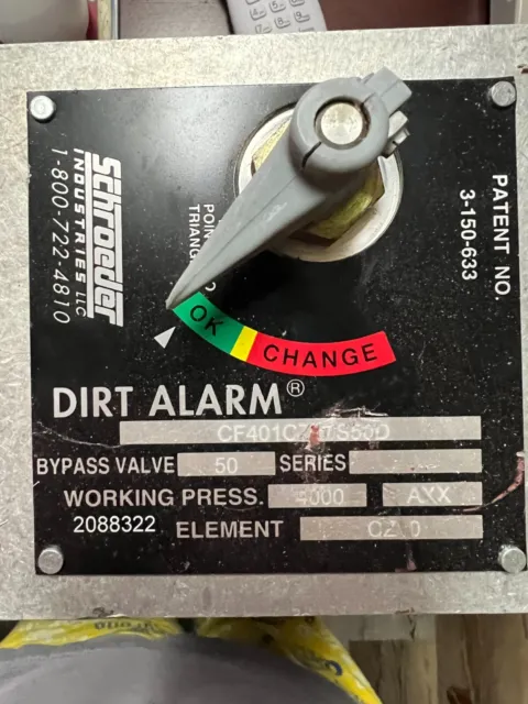 Schroeder Cf401Cz 1 1/4" Dirt Alarm Bypass Valve
