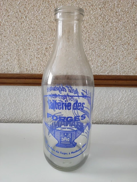 Bouteille De Lait Laiterie des Forges Montluçon Banania