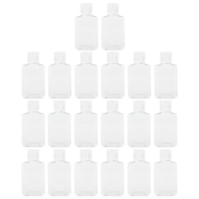 20 Pcs Empty Storage Bottles Plastic Spray Clear Mini Travel