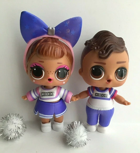 LOL SURPRISE DOLLS SIS CHEER color changer and BRO CHEER lot