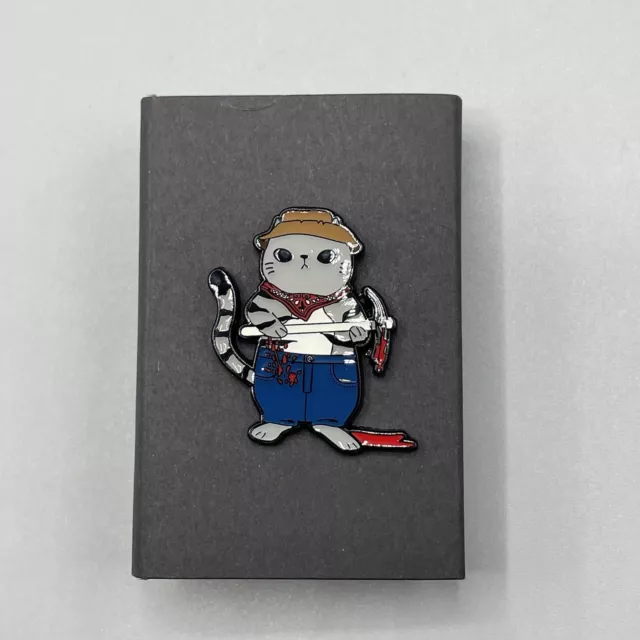 Horror Cats Enamel Pin Series 6 Bloody Breadwinners MINER New Open Box