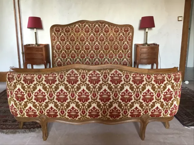 Vintage French Upholstered Bed