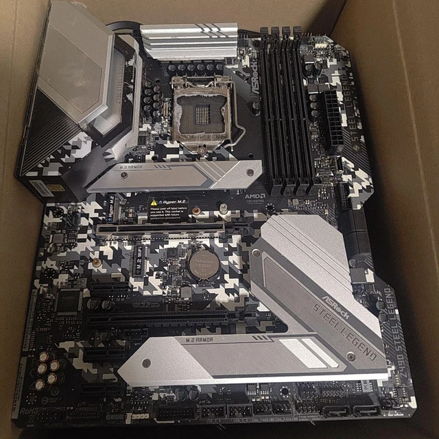 故障品 z490 steel legend i3 10100F 32GB Z490 Motherboard Asrock Steel Legend Z490 Z490 Asrock Steel