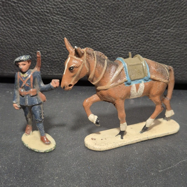 Figurines Aluminium ancienne chasseur à pied / Alpin