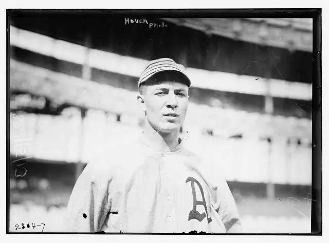 Photo:[Byron Houck, Philadelphia AL, at Polo Grounds, NY (baseball)]