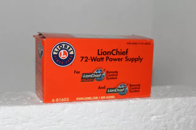 Lionel #81603 Lionchief 72 Watt Power Supply