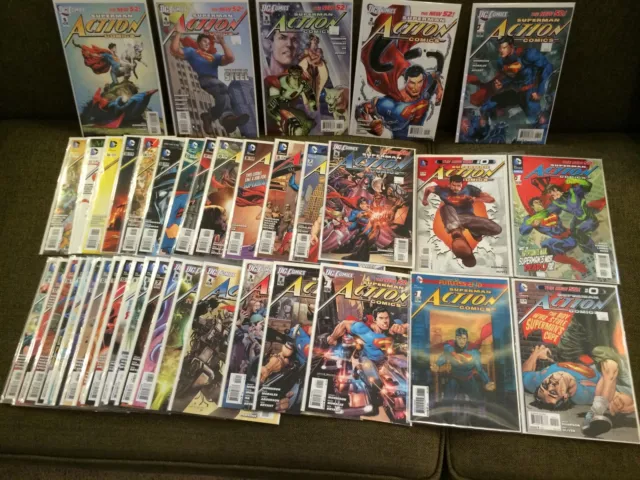 Action Comics 1 - 18 + All Variants New 52 Near Mint Condition Or Better NM+