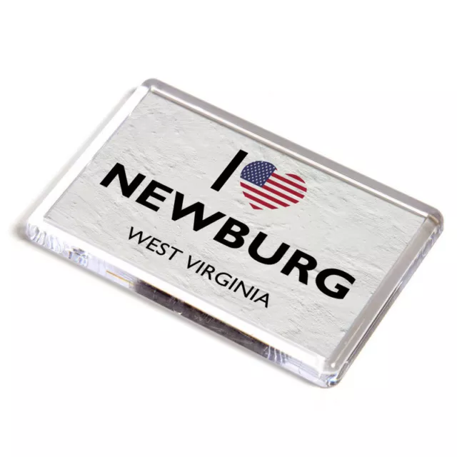 FRIDGE MAGNET - I Love Newburg, West Virginia - USA