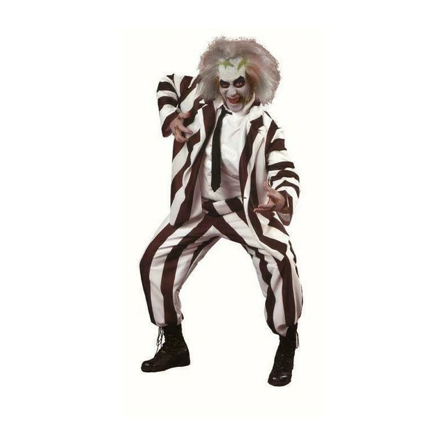 MENS BEETLEJUICE DELUXE Costume Adult Halloween Film Carnival 80s Fancy disco-dude-shirt-for-men-costume-disco-fancy-dress-disco-costume