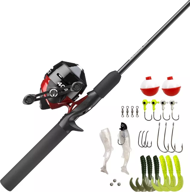 ZEBCO 404 ICE Fishing Combo Paired With South Bend K200 2' 6” Rod