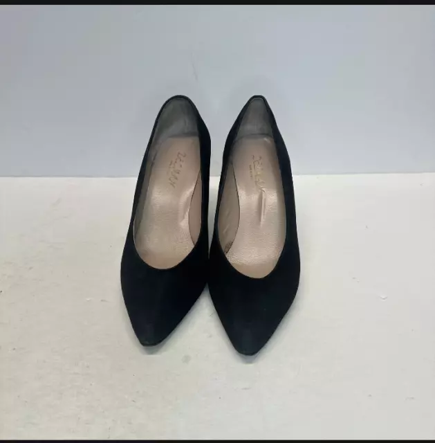 VTG Delman Black Pumps Shoes Classic Casual Womens Size 6 M Made in Italy