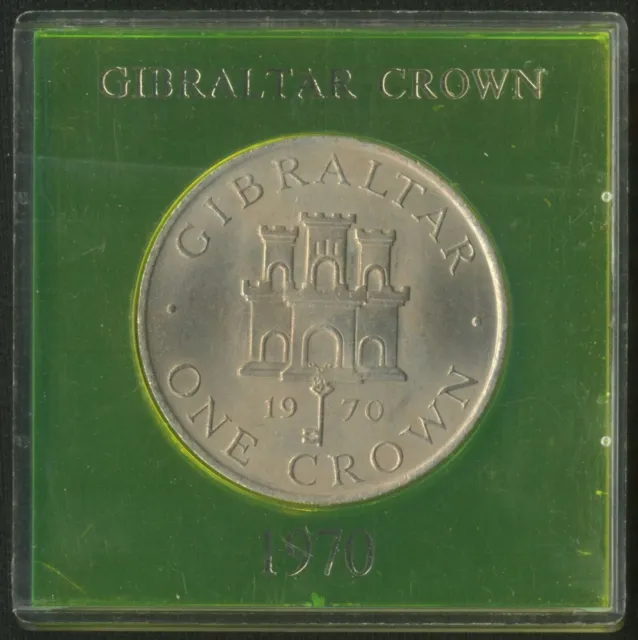 Gibraltar: Crown copper-nickel 1970 (in original case) - UNC