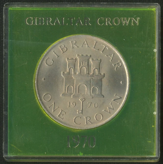 Gibraltar: Crown copper-nickel 1970 (in original case) - UNC
