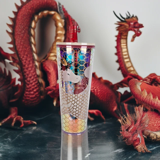 STARBUCKS LUNAR NEW YEAR 2025 YEAR OF THE DRAGON Tumbler Cold Cup 24 0Z