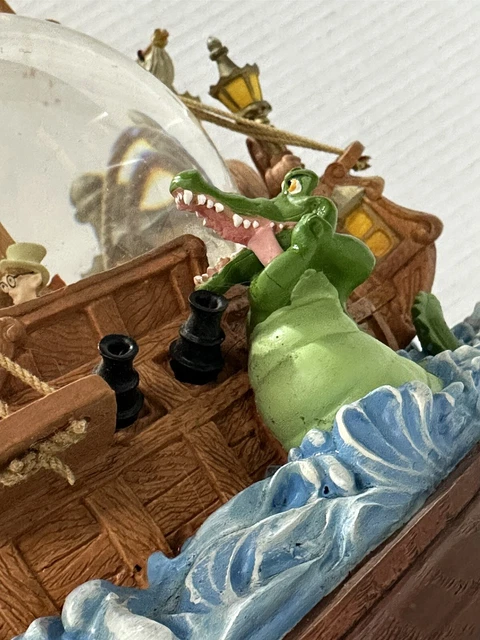 DISNEY PETER PAN Pirate Ship Snow Globe 'You Can Fly'! ***Music Not
