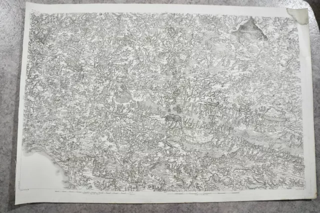 CASSINI CARTE IN PLANO 630mm X 950 mm, 1808, VANNES PLOERMEL LORIENT, n°158, 9C,
