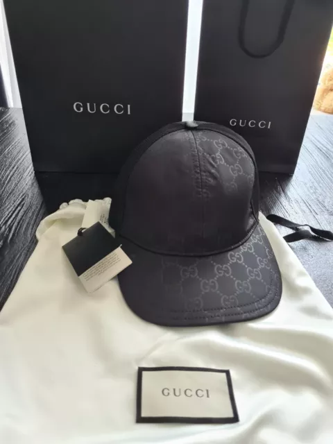 CASQUETTE DE BASEBALL double logo GG Gucci taille S modèle 510950 EUR  232,61 - PicClick FR