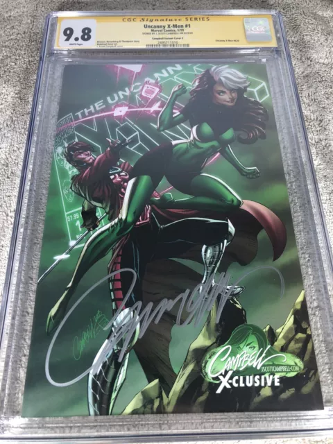 X Men Legends 1 CGC 9.8 SS J Scott Campbell Ed E Variant Rogue Gambit
