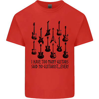 HO TROPPI chitarre FUNNY Chitarrista da Uomo Cotone T-Shirt Tee Top 3