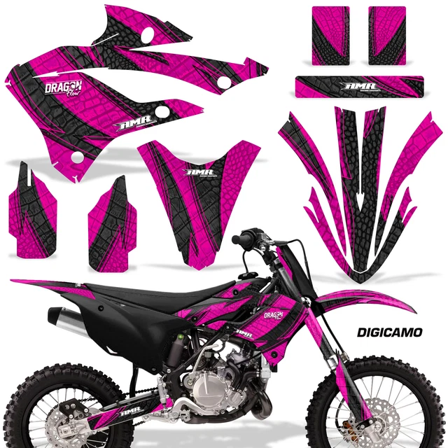 Dirt Bike Adesivi Kit Grafica Adesivo Per Kawasaki KX85 & KX112- 22 -a DRGFLW PK