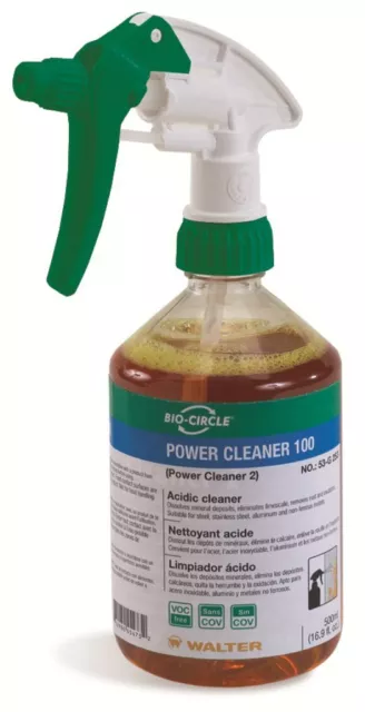 Walter 53L309 Empty Power Cleaner 100 Refillable Trigger Sprayer, 500mL Bottle