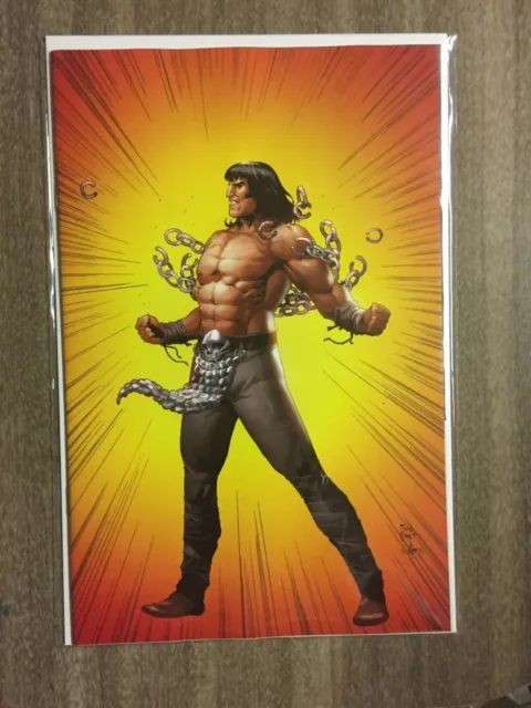 Cimmerian Red Nails #1 Fritz Casas 1:10 Virgin Superman Parody Variant NM