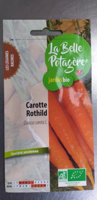 La Belle Potagère Karotte Rothild, Sorte Alt , Samen Saatgut Bio