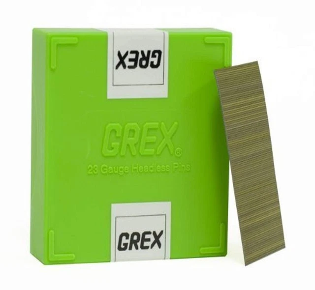 GREX P6/35L 23 Gauge 1-3/8-Inch Length Headless Pins (10,000 per box),Galvani...