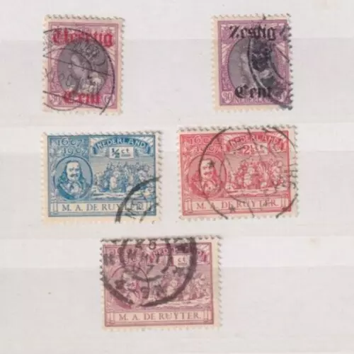 A good cat value Netherlands Postage Dues group with 2 surcharges