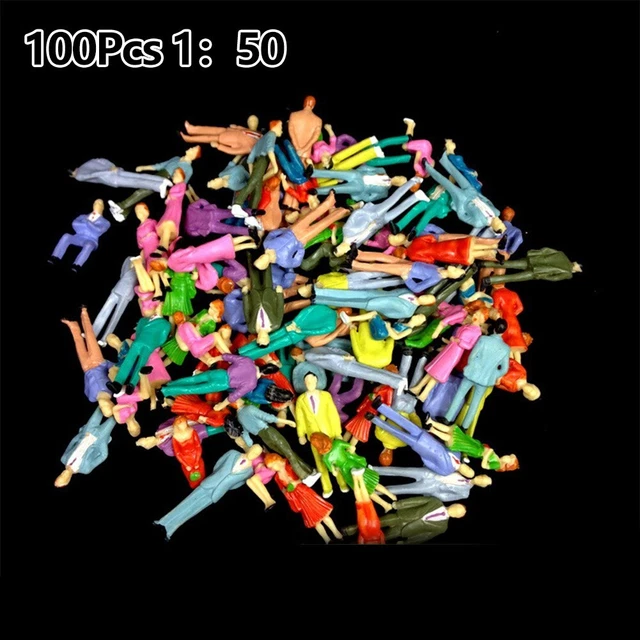 Lot De 130 Figurines Peintes Échelle 1:48 - Personnages Passagers Pour Modélisme Et Décoration De Scène