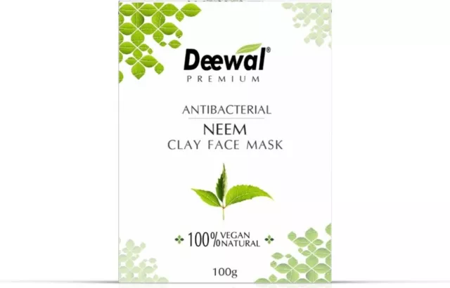 Antibacterial Neem Clay Face Mask | 100% Natural | Vegan | Preservatives Free