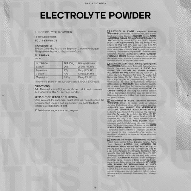 Bulk Electrolyte En Poudre 500G - 10/2025 2