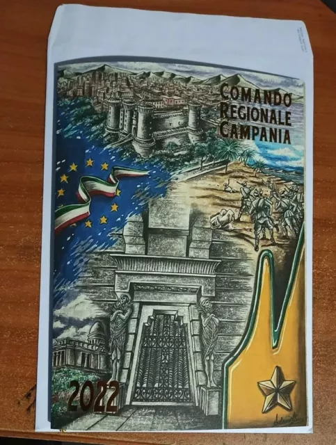 CALENDARIO Storico GUARDIA DI FINANZA 2022 reg. Campania  Con cordoncino Raro