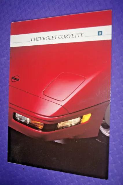 GM CHEVROLET CORVETTE Brochure catalogue pub auto
