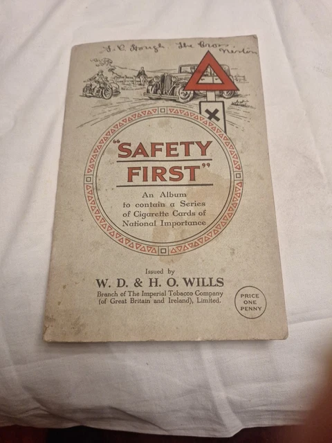 safety first cigarette cards Vintage Safety First cigarette cards from 1938 safety first cigarette cards Vintage Safety First cigarette cards from 1938