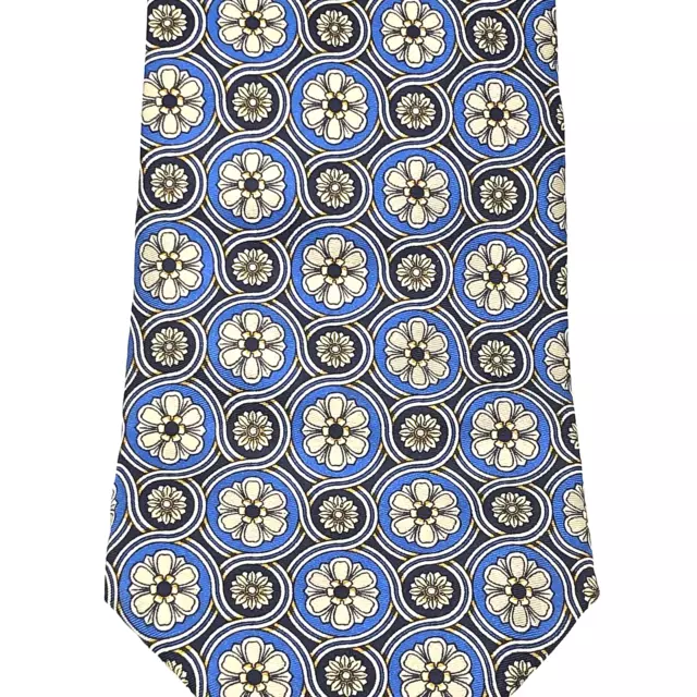 FENDI FF Floral Silk Tie Made In Italy 4" X 56" Necktie