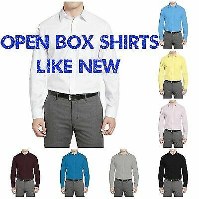 Warehouse Sales Open Box Regular Fit Berlioni Italy Men's Dress Shirts