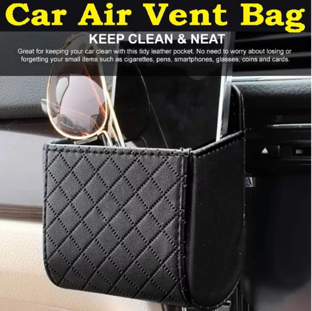 CAR STORAGE BAG Air Vent Organiser Key Glasses Phone Holder