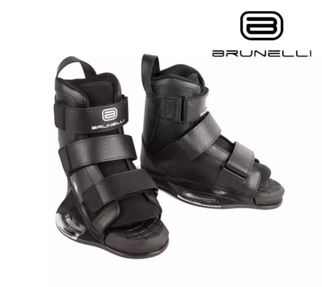 BRUNELLI Wakeboardbindung Fixation Wakeboard Liaison Réveiller Bottes Noir