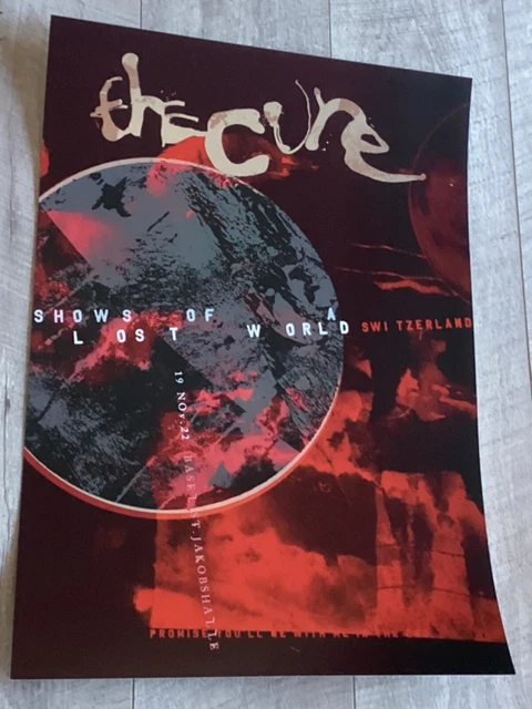 The Cure - Basel Switzerland. Nov.2022 Official Memorabilia. Concert/Gig Poster!